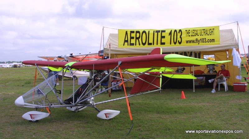 Aerolite 103, U Fly It new manufacturer for the Aerolite 103 ultralight aircraft, Sport Aviation Expos.