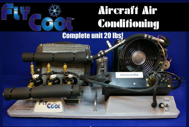 AMT FlyCool air conditioning in CTLS light sport aircraft.
