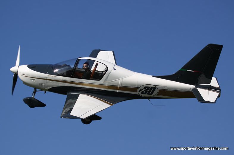 Golden Avio F30 all metal low wing light experimental sport aircraft, Sport Aviation Expos.