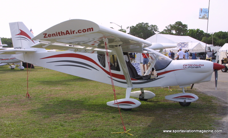 Zenith Aircraft's new CH 750 Cruzer experimental amateurbuilt light sport aircraft, Sport Aviation Magazine.